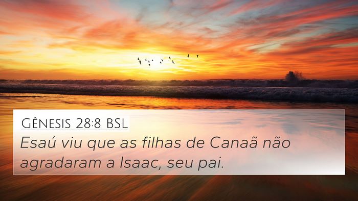 Gênesis 28:8 BSL Bible Verse Image