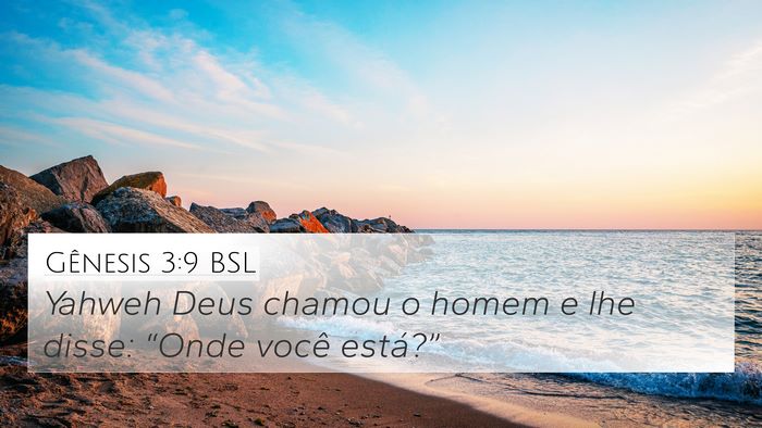 Gênesis 3:9 BSL Bible Verse Image