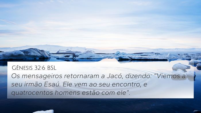 Gênesis 32:6 BSL Bible Verse Image