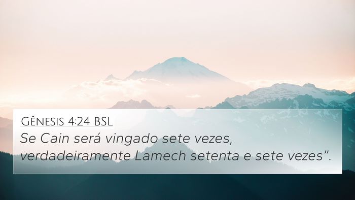 Gênesis 4:24 BSL Bible Verse Image