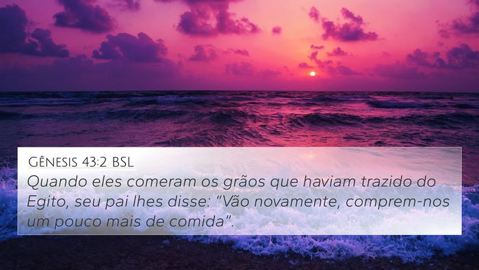Gênesis 43:2 BSL Bible Verse Image
