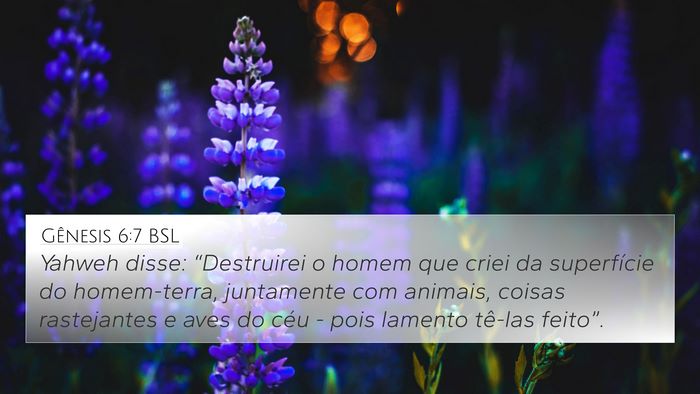 Gênesis 6:7 BSL Bible Verse Image