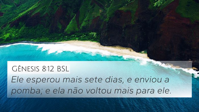 Gênesis 8:12 BSL Bible Verse Image