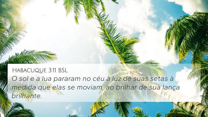Habacuque 3:11 BSL Bible Verse Image