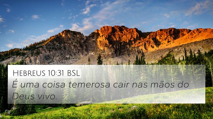 Hebreus 10:31 BSL Bible Verse Image