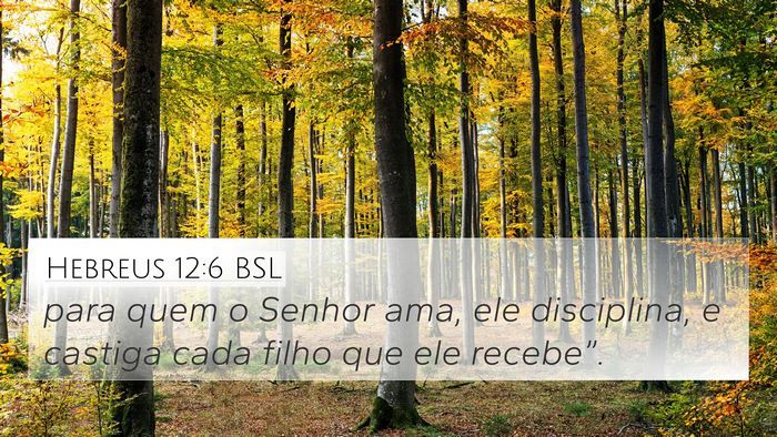Hebreus 12:6 BSL Bible Verse Image