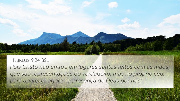 Hebreus 9:24 BSL Bible Verse Image