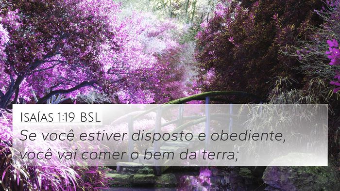Isaías 1:19 BSL Bible Verse Image
