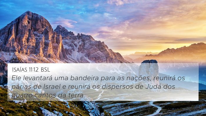 Isaías 11:12 BSL Bible Verse Image