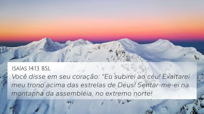 Isaías 14:13 BSL Bible Verse Image