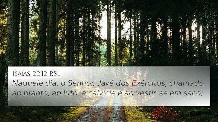 Isaías 22:12 BSL Bible Verse Image