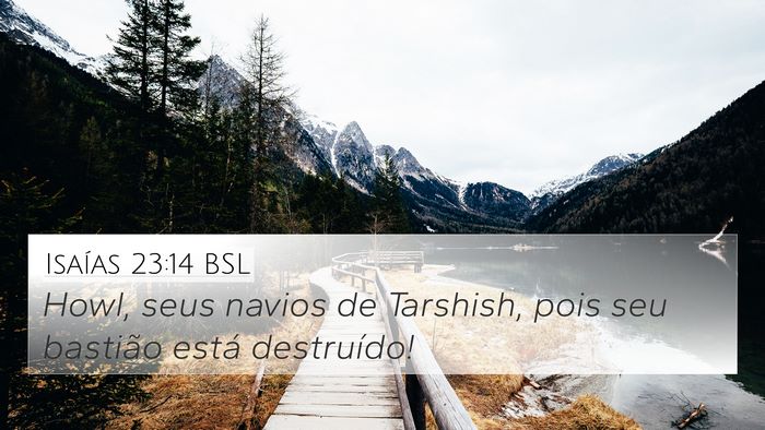 Isaías 23:14 BSL Bible Verse Image