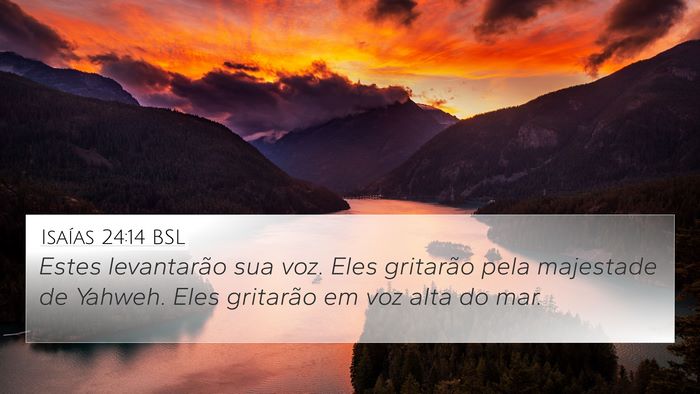Isaías 24:14 BSL Bible Verse Image