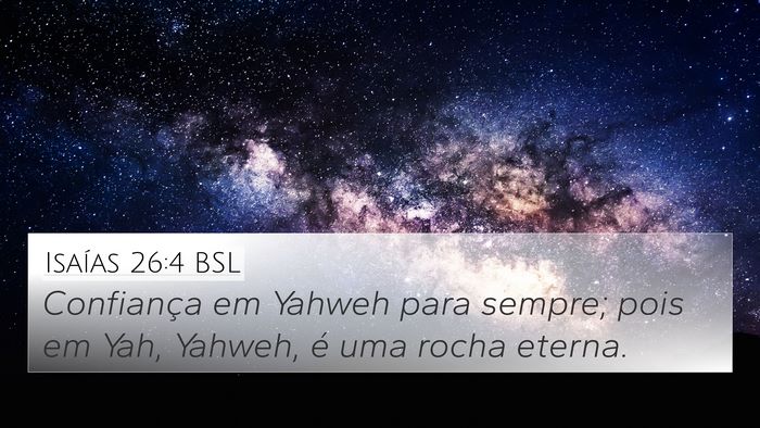 Isaías 26:4 BSL Bible Verse Image