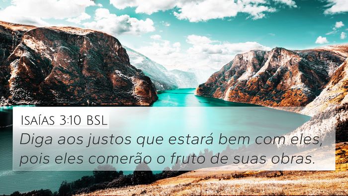 Isaías 3:10 BSL Bible Verse Image