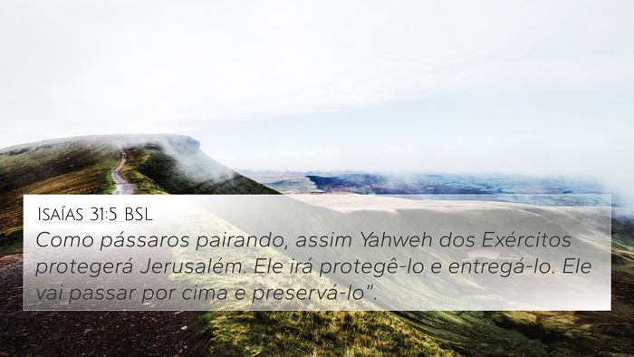 Isaías 31:5 BSL Bible Verse Image