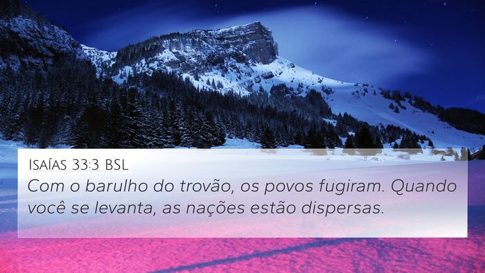 Isaías 33:3 BSL Bible Verse Image