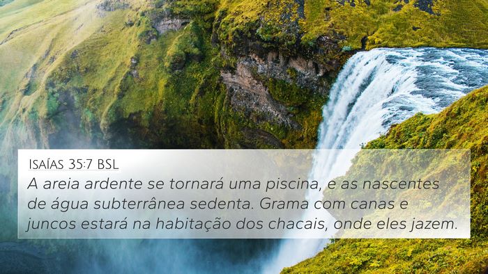Isaías 35:7 BSL Bible Verse Image
