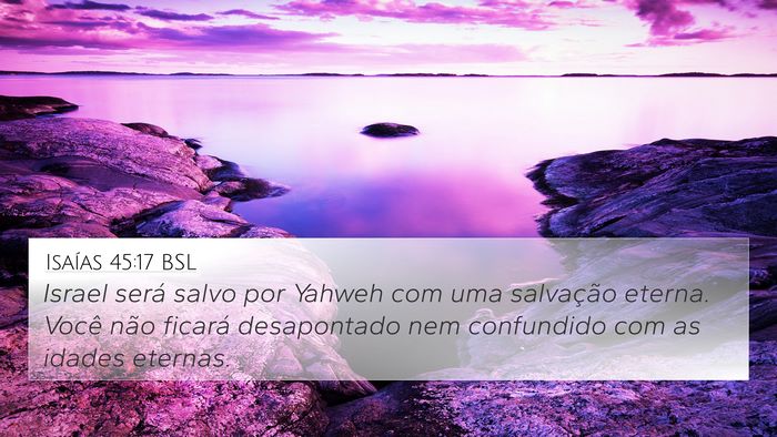 Isaías 45:17 BSL Bible Verse Image