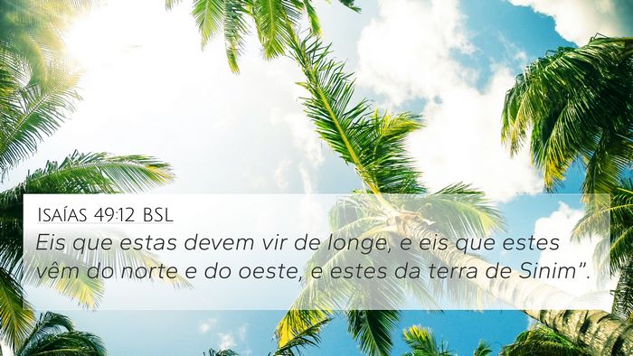 Isaías 49:12 BSL Bible Verse Image