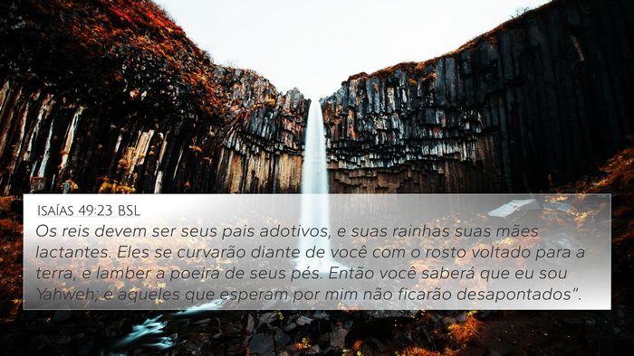 Isaías 49:23 BSL Bible Verse Image