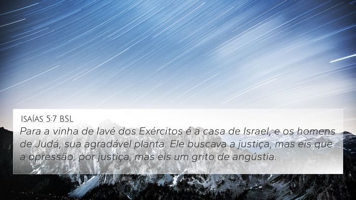 Isaías 5:7 BSL Bible Verse Image