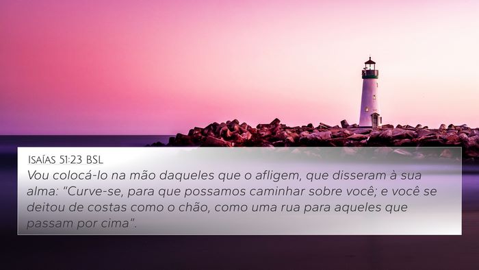 Isaías 51:23 BSL Bible Verse Image
