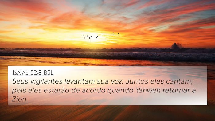 Isaías 52:8 BSL Bible Verse Image