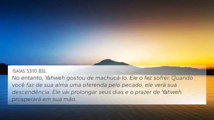 Isaías 53:10 BSL Bible Verse Image