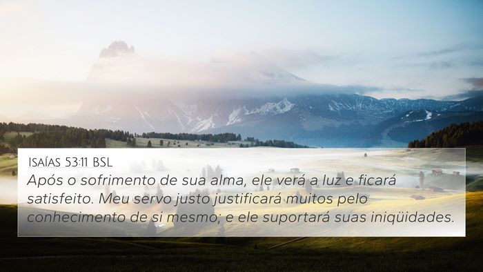 Isaías 53:11 BSL Bible Verse Image