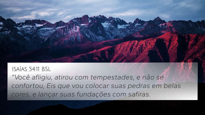 Isaías 54:11 BSL Bible Verse Image