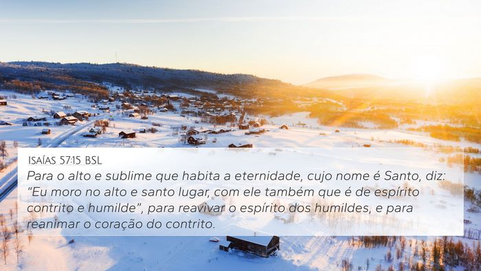 Isaías 57:15 BSL Bible Verse Image