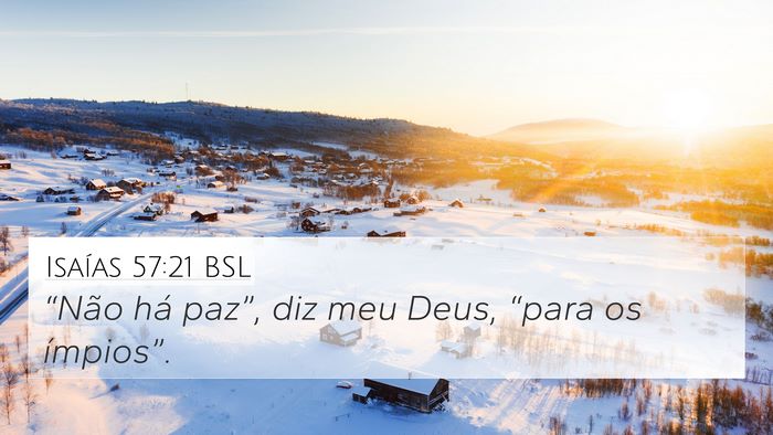 Isaías 57:21 BSL Bible Verse Image