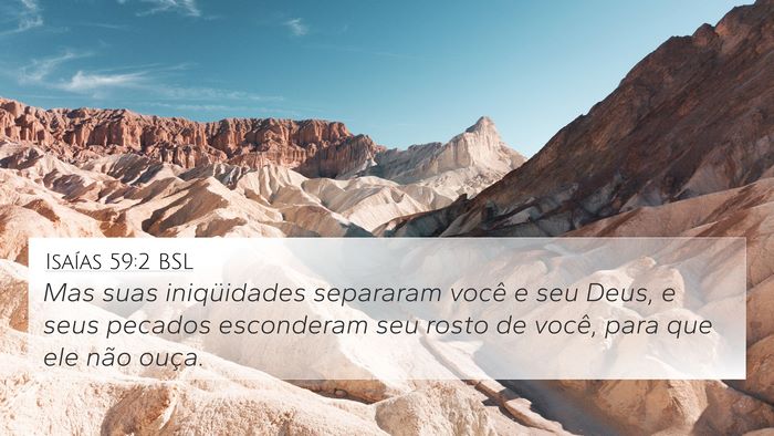 Isaías 59:2 BSL Bible Verse Image
