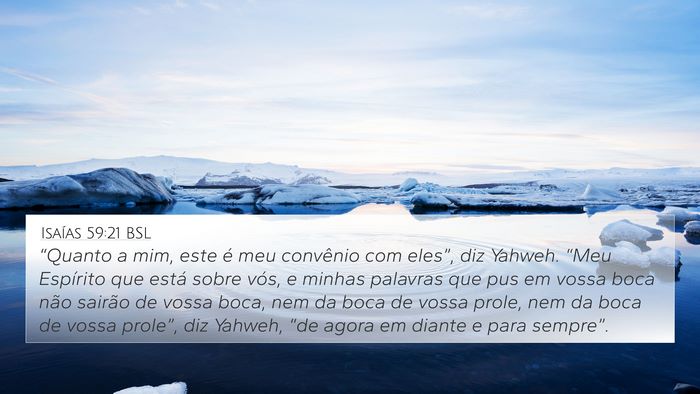 Isaías 59:21 BSL Bible Verse Image