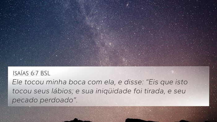 Isaías 6:7 BSL Bible Verse Image