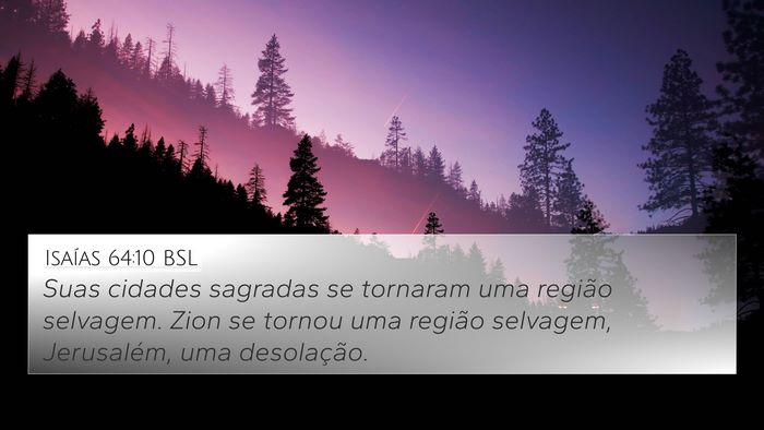Isaías 64:10 BSL Bible Verse Image
