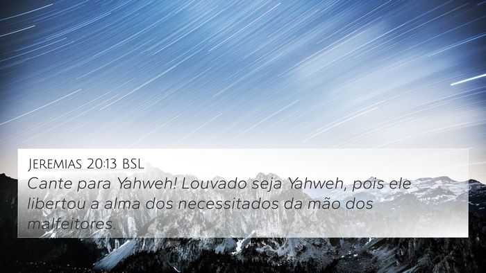 Jeremias 20:13 BSL Bible Verse Image