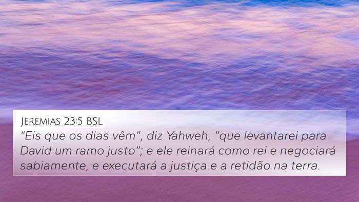 Jeremias 23:5 BSL Bible Verse Image