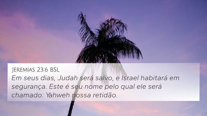 Jeremias 23:6 BSL Bible Verse Image