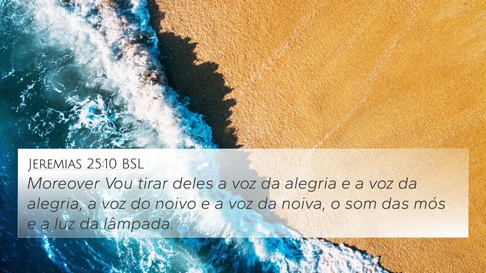 Jeremias 25:10 BSL Bible Verse Image