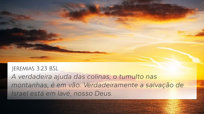 Jeremias 3:23 BSL Bible Verse Image