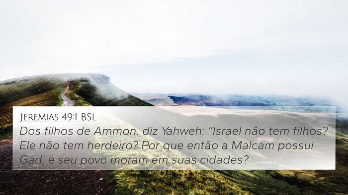 Jeremias 49:1 BSL Bible Verse Image