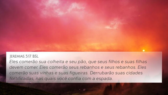 Jeremias 5:17 BSL Bible Verse Image