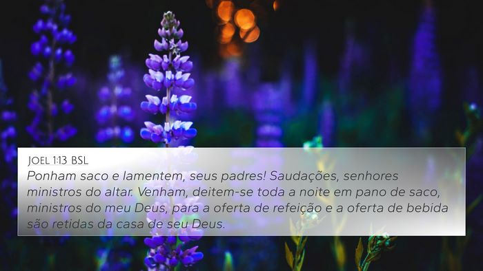 Joel 1:13 BSL Bible Verse Image