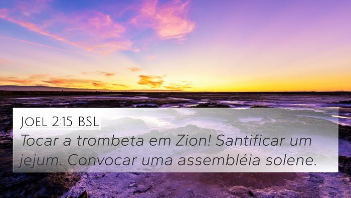 Joel 2:15 BSL Bible Verse Image