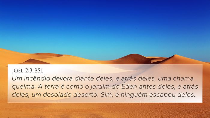Joel 2:3 BSL Bible Verse Image