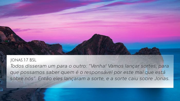 Jonas 1:7 BSL Bible Verse Image