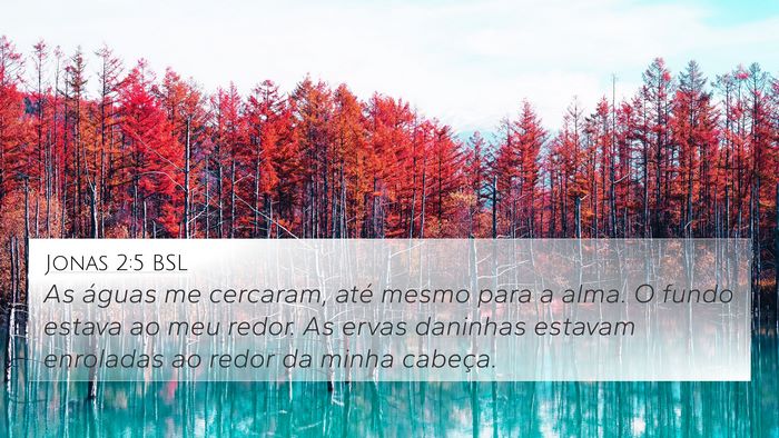Jonas 2:5 BSL 4K Wallpaper - As águas me cercaram, até mesmo para a alma. O - 4K Wallpaper Bible Verse