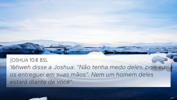 Joshua 10:8 BSL Bible Verse Image